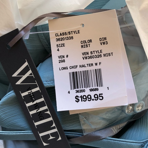 CHIFFON BRIDESMAID DRESS WITH CASCADING SKIRT - Picture 3 of 3